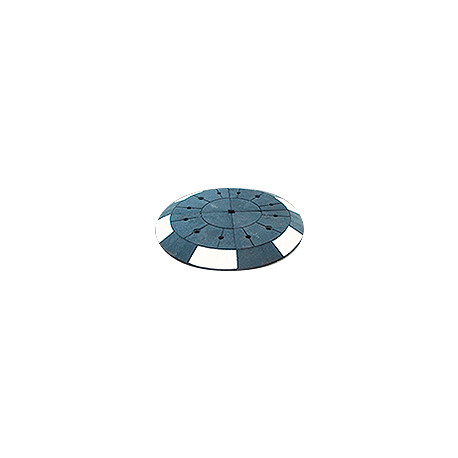 Rotonda prefabbricata gomma nera completa diametro mt. 2 spess. mm. 100