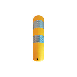 Delineatore flessibile in gomma giallo h 500 mm diam 130