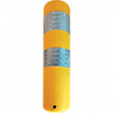 Delineatore flessibile in gomma giallo h 500 mm diam 130