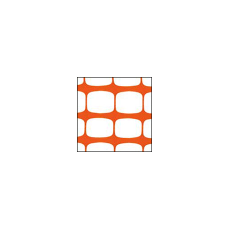 Rotolo da 50 metri di Rete arancio per cantieri h. 1,20 mt