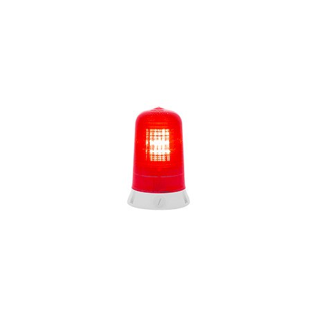 Segnalatore lampeggiante base piana solo corrente continua col. ROSSO