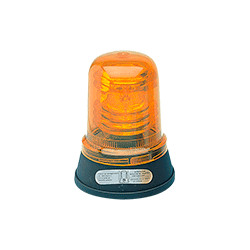 Segnalatore lampeggiante 12V b. piana arancio