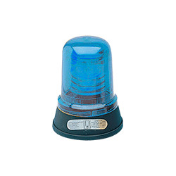 Segnalatore lampeggiante 12V b. piana blu