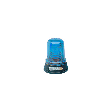 Segnalatore lampeggiante 12V b. piana blu