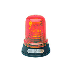 Segnalatore lampeggiante 12V b. piana rosso