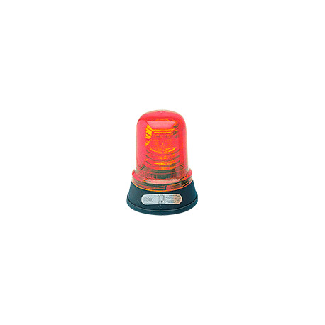 Segnalatore lampeggiante 12V b. piana rosso