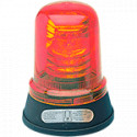 Segnalatore lampeggiante 12V b. piana rosso