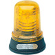 Segnalatore lampeggiante 12V b. piana giallo