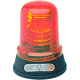 Segnalatore lampeggiante 24V b. piana rosso