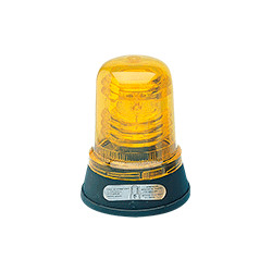 Segnalatore lampeggiante 24V b. piana giallo