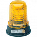 Segnalatore lampeggiante 24V b. piana giallo