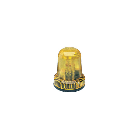 Segnalatore fisso 12V mignon b. piana giallo