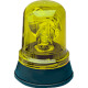 Segnalatore rotante euro 12V. cc colore giallo
