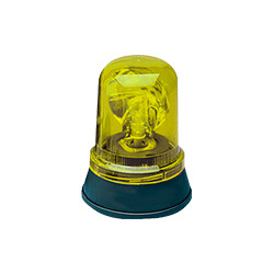 Segnalatore rotante euro 12V. cc colore giallo