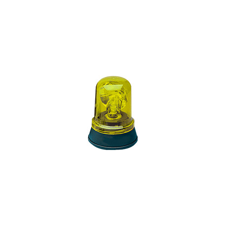 Segnalatore rotante euro 12V. cc colore giallo