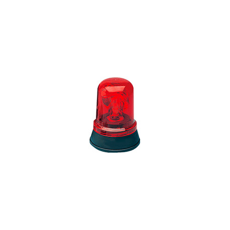 Segnalatore rotante euro 24V. cc colore rosso