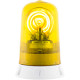 Segnalatore rotante base piana240Vca giallo