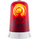 Segnalatore rotante base piana 24Vcc rosso