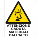 Cartello in Polionda Attenzione caduta materiali dall'alto
