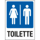 Cartello in Polionda toilette