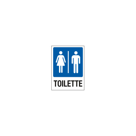 Cartello in Polionda toilette