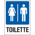 Cartello in Polionda toilette