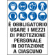 Cartello in Polionda Obblighi multisimboli