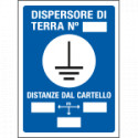 Cartello in Polionda Dispersore di terra n. .