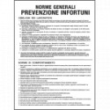 Cartello in Polionda Norme generali prevenzione infortuni