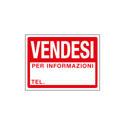 Cartello in Polionda VENDESI