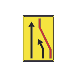 Cartello NF411a SEGNALAZIONE CORSIA CHIUSA (destra)