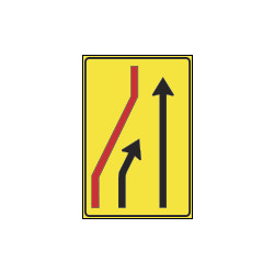 Cartello NF411a SEGNALAZIONE CORSIA CHIUSA (sinistra)