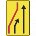 Cartello NF411a SEGNALAZIONE CORSIA CHIUSA (sinistra)