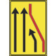 Cartello NF411a SEGNALAZIONE CORSIA CHIUSA (destra)