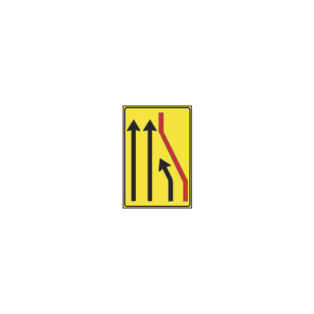 Cartello NF411a SEGNALAZIONE CORSIA CHIUSA (destra)
