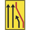 Cartello NF411a SEGNALAZIONE CORSIA CHIUSA (destra)