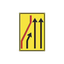 Cartello NF411a SEGNALAZIONE CORSIA CHIUSA (sinistra)
