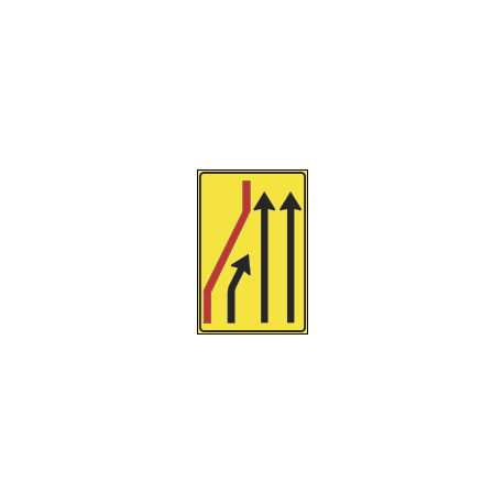 Cartello NF411a SEGNALAZIONE CORSIA CHIUSA (sinistra)