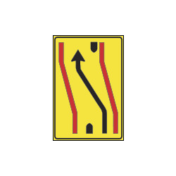 Cartello NF412a SEGNALAZIONE CARREGGIATA CHIUSA