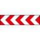 Pannello Bianco Rosso segnalatore curva provvisoria