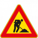 Cartello HI NF 35 LAVORI IN CORSO