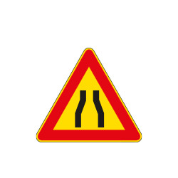 Cartello NF 384 STRETTOIA SIMMETRICA