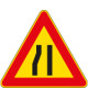 Cartello NF 385 STRETTOIA ASIMMETRICA A sinistra