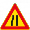 Cartello NF 385 STRETTOIA ASIMMETRICA A sinistra