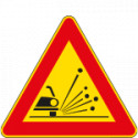 Cartello NF 390 MATERIALE INSTABILE SU STRADA