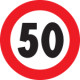 Segn. termopl. diam. 100cm Fig. 050 50km/h