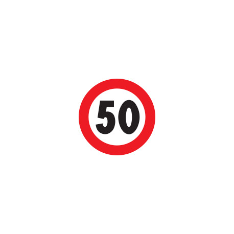 Segn. termopl. diam. 100cm Fig. 050 50km/h