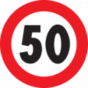 Segn. termopl. diam. 100cm Fig. 050 50km/h