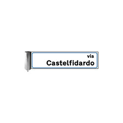 Targa alluminio estruso rifrangente bifacciale