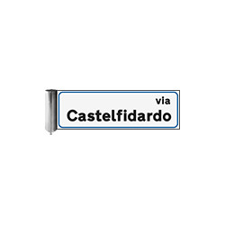 Targa alluminio estruso rifrangente bifacciale